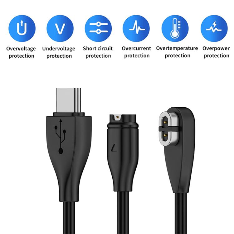 2 in 1 Earphone & Smart Watch Charging Adapter Cable for Shokz & Garmin, Interface:USB - Earphone Adapter by buy2fix | Online Shopping UK | buy2fix