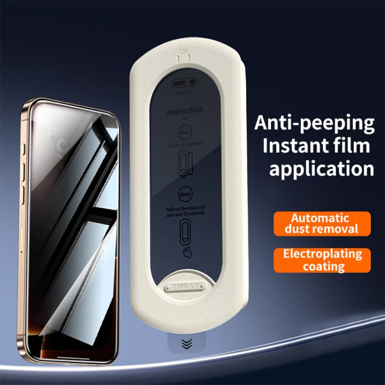 For iPhone 12 / 12 Pro Easy Install Box Dust-Free Privacy Tempered Glass Film - iPhone 12 / 12 Pro Tempered Glass by buy2fix | Online Shopping UK | buy2fix