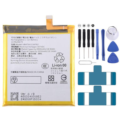 For Sharp AQUAS Sense7/7 Plus UBATIA313AFN2 4900mAh Battery Replacement - Others by buy2fix | Online Shopping UK | buy2fix