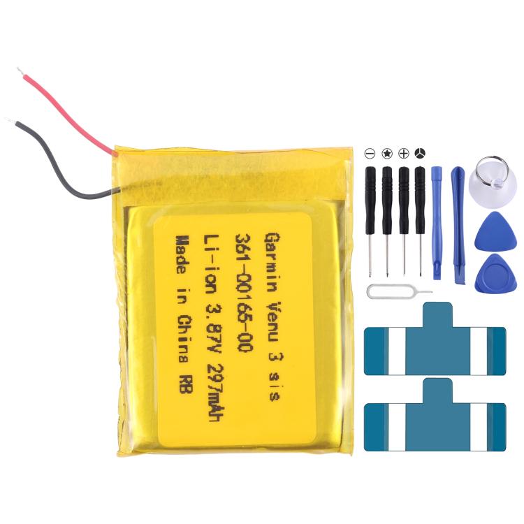 For Garmin Venu 3 sis 361-00165-00 297mAh Battery Replacement - For Watch by buy2fix | Online Shopping UK | buy2fix