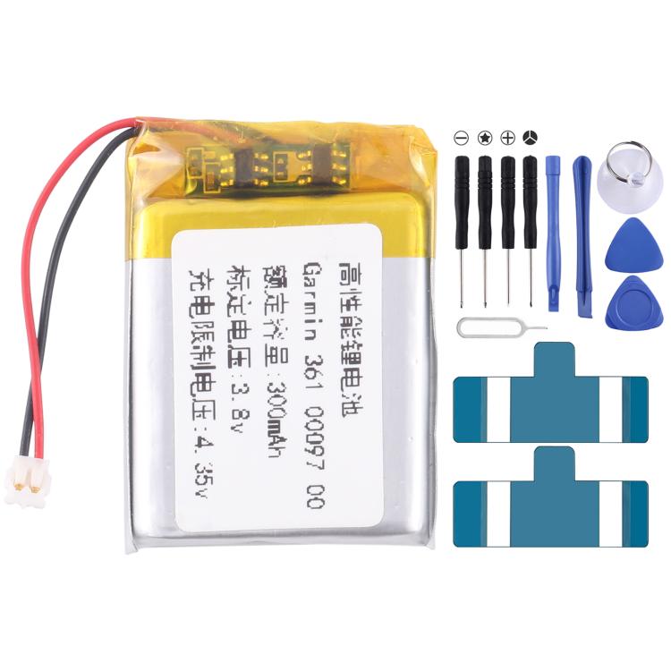 For Garmin Approach S60 361-00097-00 300mAh Battery Replacement - For Watch by buy2fix | Online Shopping UK | buy2fix