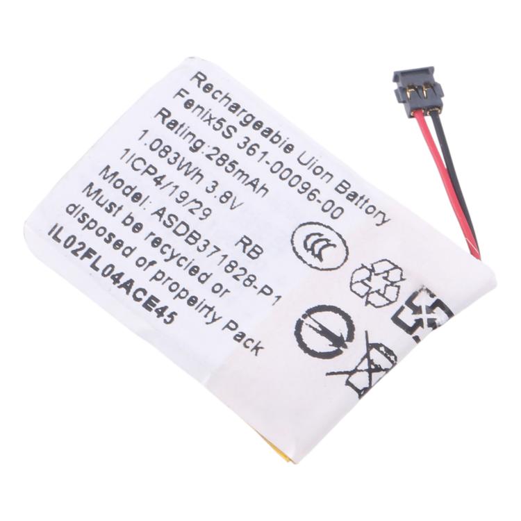 For Garmin Fenix 5S 361-00096-00 285mA Battery Replacement - For Watch by buy2fix | Online Shopping UK | buy2fix