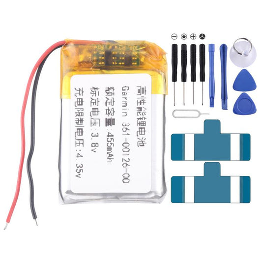 For Garmin Fenix 6X / 6X Pro 361-00126-00 455mAh Battery Replacement - For Watch by buy2fix | Online Shopping UK | buy2fix