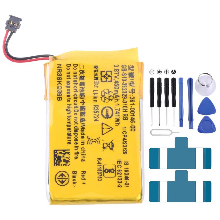 For Garmin marq2 forerunner 955 Solar 361-00146-00 450mAh Battery Replacement - For Watch by buy2fix | Online Shopping UK | buy2fix