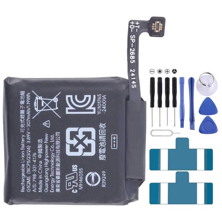 For Google Pixel Watch 3 41mm G1QME 307mAh Battery Replacement - For Google by buy2fix | Online Shopping UK | buy2fix