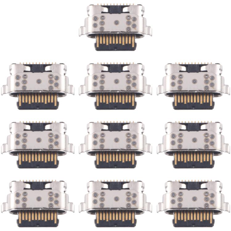 For Samsung Galaxy M02s SM-M025F 10pcs Original Charging Port Connector - Tail Connector by buy2fix | Online Shopping UK | buy2fix