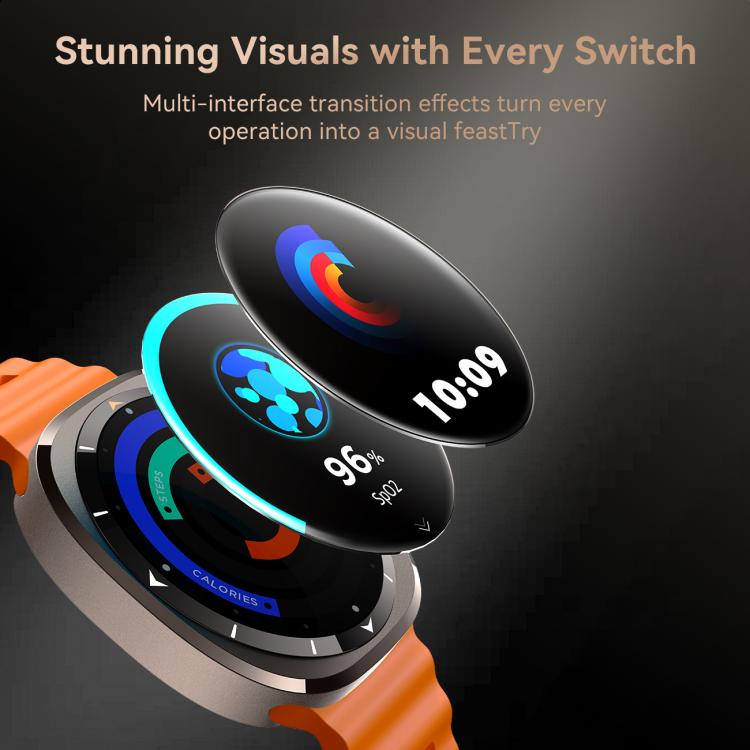 JOYROOM Venture Series JR-FV2 Smart Watch, Support Bluetooth Call / Sleep / Blood Oxygen / Heart Rate / Blood Pressure Health Monitor(Orange) - Smart Watches by JOYROOM | Online Shopping UK | buy2fix