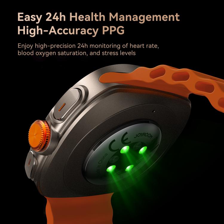 JOYROOM Venture Series JR-FV2 Smart Watch, Support Bluetooth Call / Sleep / Blood Oxygen / Heart Rate / Blood Pressure Health Monitor(Orange) - Smart Watches by JOYROOM | Online Shopping UK | buy2fix