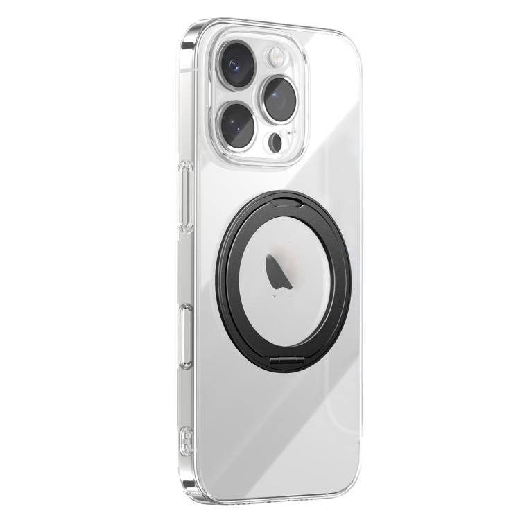 For iPhone 16 Pro JOYROOM JR-16JL6 Ultra-Thin Magnetic Phone Case with 360 Rotatable Ring(Black) - iPhone 16 Pro Cases by JOYROOM | Online Shopping UK | buy2fix