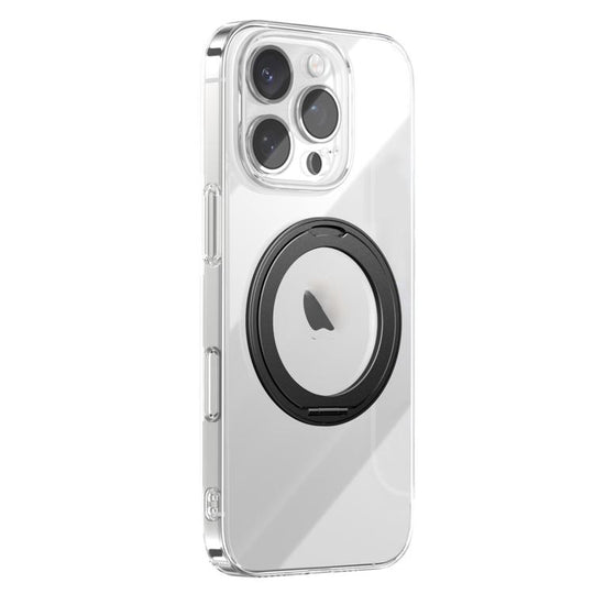 For iPhone 16 Pro JOYROOM JR-16JL6 Ultra-Thin Magnetic Phone Case with 360 Rotatable Ring(Black)