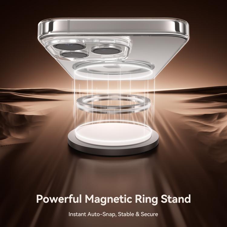 For iPhone 16 Pro JOYROOM JR-16JL6 Ultra-Thin Magnetic Phone Case with 360 Rotatable Ring(Silver) - iPhone 16 Pro Cases by JOYROOM | Online Shopping UK | buy2fix