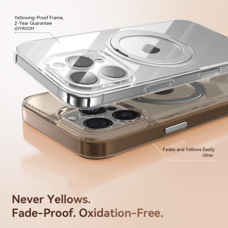 For iPhone 16 Pro JOYROOM JR-16JL6 Ultra-Thin Magnetic Phone Case with 360 Rotatable Ring(Gold) - iPhone 16 Pro Cases by JOYROOM | Online Shopping UK | buy2fix