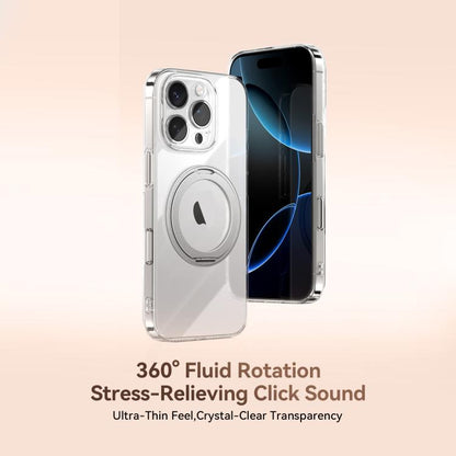 For iPhone 16 Pro JOYROOM JR-16JL6 Ultra-Thin Magnetic Phone Case with 360 Rotatable Ring(Black) - iPhone 16 Pro Cases by JOYROOM | Online Shopping UK | buy2fix