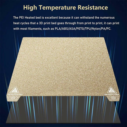 3D Printer Build Plate Spring Steel Sheet For Creality K2 Plus, Style:Gold / Single-sided PEI Coating - Parts by buy2fix | Online Shopping UK | buy2fix