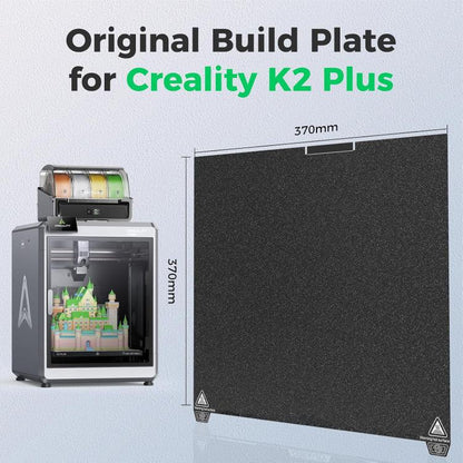 3D Printer Build Plate Spring Steel Sheet For Creality K2 Plus, Style:Black / Double-sided PEI Coating - Parts by buy2fix | Online Shopping UK | buy2fix