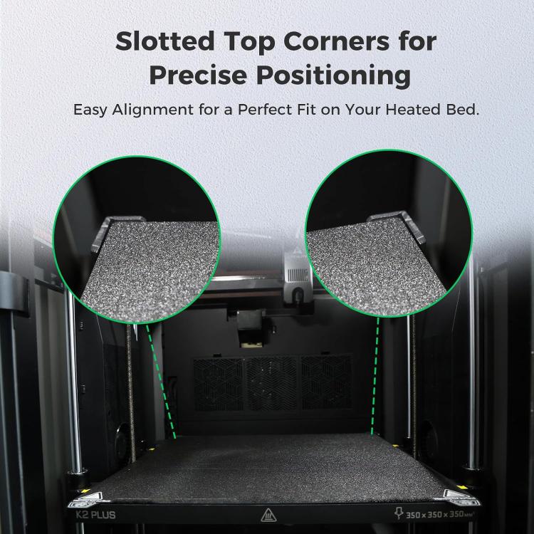 3D Printer Build Plate Spring Steel Sheet For Creality K2 Plus, Style:Black / Double-sided PEI Coating - Parts by buy2fix | Online Shopping UK | buy2fix