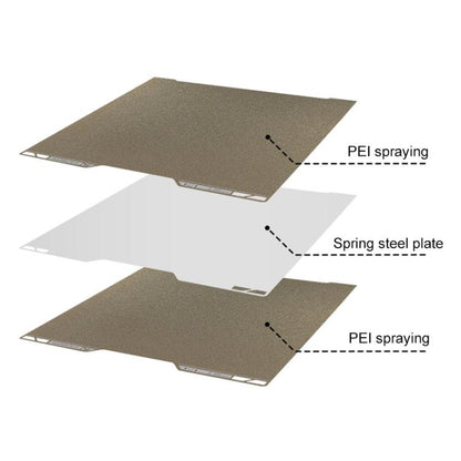 3D Printer Build Plate Spring Steel Sheet For Bambu Lab H2D, Style:Double-sided PEI Coating - Parts by buy2fix | Online Shopping UK | buy2fix