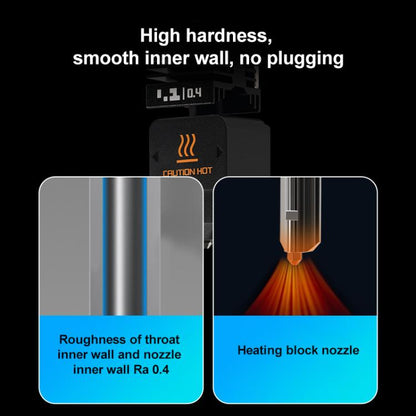 3D Printer Removable Nozzle Hot End For Bambu Lab H2D, Style:0.4mm Hardened Steel - Parts by buy2fix | Online Shopping UK | buy2fix