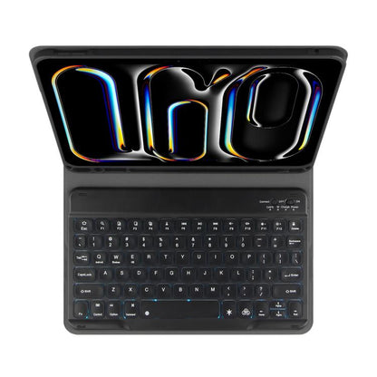 For iPad Air 11 2024 / Air 11 2025 Colorful Backlight Bluetooth Keyboard Leather Tablet Case(Royal Blue) - For iPad Air by buy2fix | Online Shopping UK | buy2fix