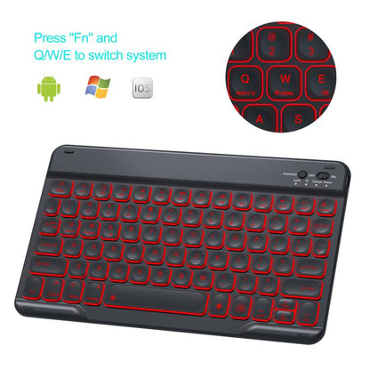 For iPad Air 5 / Air 4 10.9 Colorful Backlight Bluetooth Keyboard Leather Tablet Case(Dark Green) - For iPad Air by buy2fix | Online Shopping UK | buy2fix