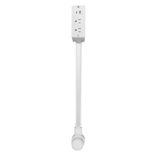 US Plug Power Outlet Extender Power Socket Extension Tool With USB / Type-C Fast Charging(White)