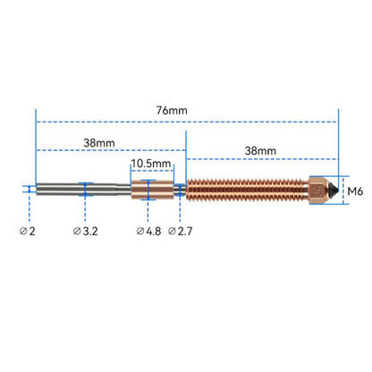 For Creality K2 / Hi 0.4mm Removable Steel Nozzle 3D Printer Part - Parts by buy2fix | Online Shopping UK | buy2fix