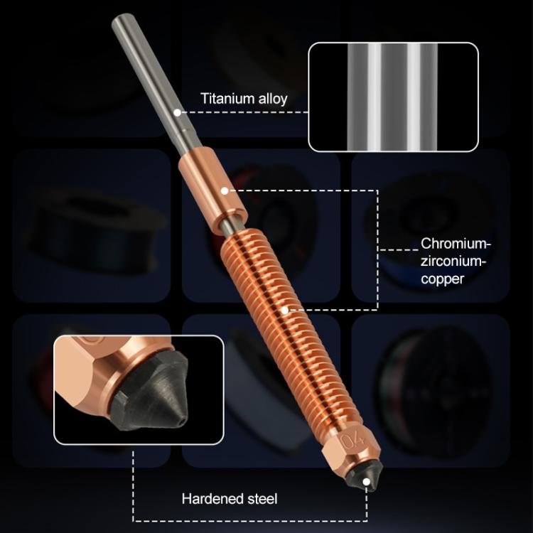 For Creality K2 / Hi 0.4mm Removable Steel Nozzle 3D Printer Part - Parts by buy2fix | Online Shopping UK | buy2fix