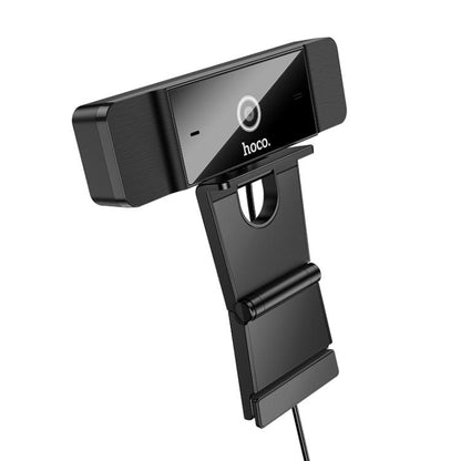 hoco D100 1080P 2MP USB Computer Camera(Black) - HD Camera by hoco | Online Shopping UK | buy2fix