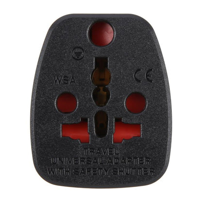 WSA-6 US / JP Plug Global Travel Universal Adapter with Safety Shutter(Black) - Plug Adaptor by buy2fix | Online Shopping UK | buy2fix