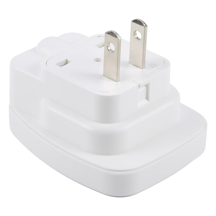 WSA-6 US / JP Plug Global Travel Universal Adapter with Safety Shutter(White) - Plug Adaptor by buy2fix | Online Shopping UK | buy2fix