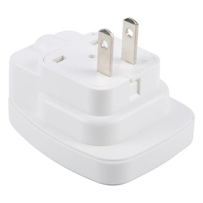 WSA-6 US / JP Plug Global Travel Universal Adapter with Safety Shutter(White) - Plug Adaptor by buy2fix | Online Shopping UK | buy2fix