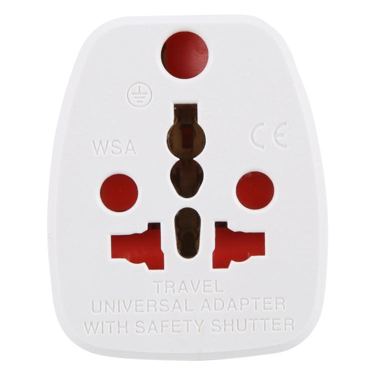 WSA-6 US / JP Plug Global Travel Universal Adapter with Safety Shutter(White) - Plug Adaptor by buy2fix | Online Shopping UK | buy2fix