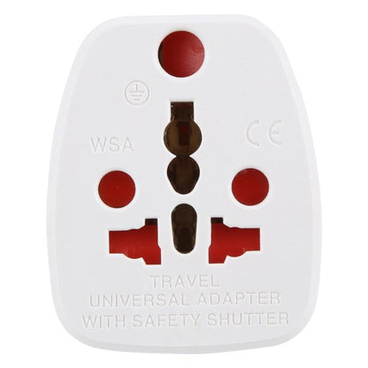 WSA-6 US / JP Plug Global Travel Universal Adapter with Safety Shutter(White) - Plug Adaptor by buy2fix | Online Shopping UK | buy2fix