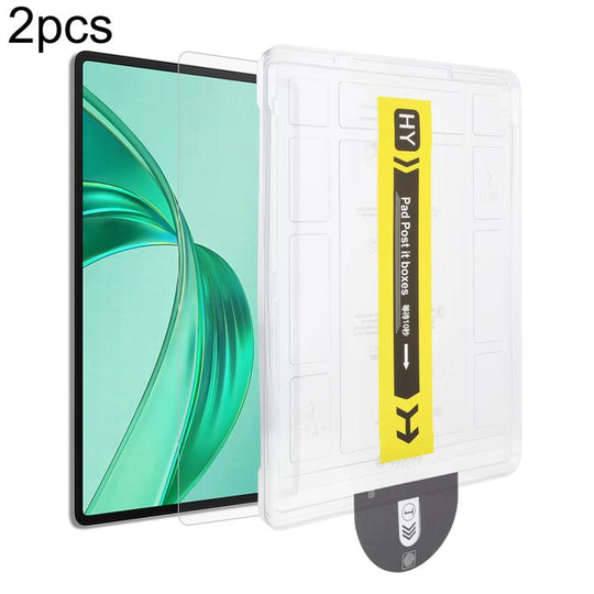 For Honor Pad X10 / X8a / X8a LTE / X8b 2pcs Dust-Free Easy Install HD Tempered Glass Film