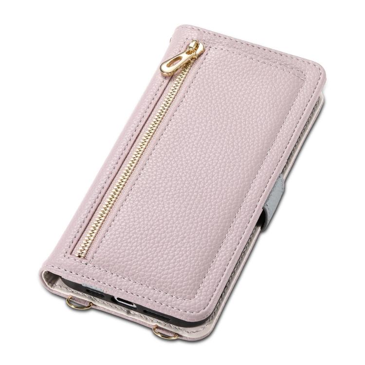 For iPhone 16 Plus ESEBLE E11 Colorful Litchi Pattern Zipper Wallet Leather Phone Case(Light Purple) - iPhone 16 Plus Cases by ESEBLE | Online Shopping UK | buy2fix