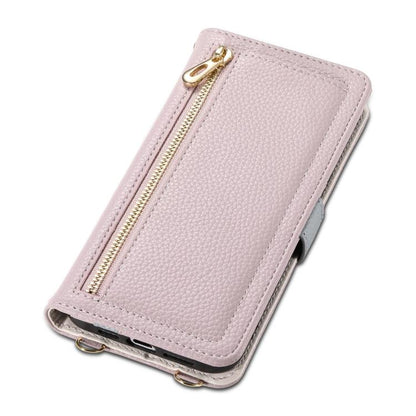 For iPhone 16 Plus ESEBLE E11 Colorful Litchi Pattern Zipper Wallet Leather Phone Case(Light Purple) - iPhone 16 Plus Cases by ESEBLE | Online Shopping UK | buy2fix