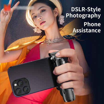 FUNSNAP P15 mini Portable Mini BT Handle Phone Selfie Stick Live Streaming Stand(Black) - Selfie Sticks by FUNSNAP | Online Shopping UK | buy2fix