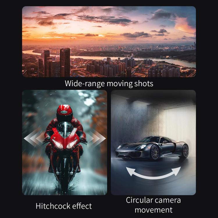 FUNSNAP CM8 Smartphone Stabilizer Foldable 3-axis Anti-shake Vlog Shooting Gimbal, Basic Version(Black) - Handheld Gimbals by FUNSNAP | Online Shopping UK | buy2fix