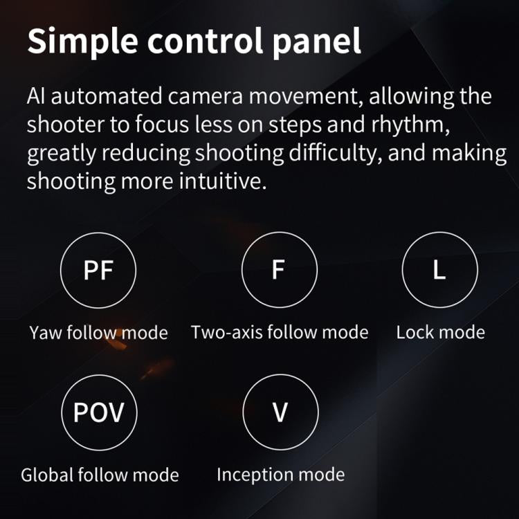 FUNSNAP CM8 Smartphone Stabilizer Foldable 3-axis Anti-shake Vlog Shooting Gimbal, Basic Version(Black) - Handheld Gimbals by FUNSNAP | Online Shopping UK | buy2fix