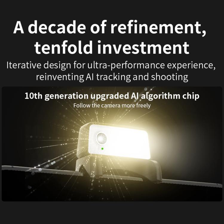 FUNSNAP CM8 Smartphone Stabilizer Foldable 3-axis Anti-shake Vlog Shooting Gimbal, AI Version(Black) - Handheld Gimbals by FUNSNAP | Online Shopping UK | buy2fix