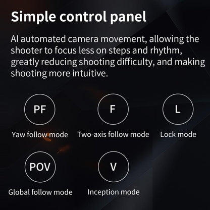 FUNSNAP CM8 Smartphone Stabilizer Foldable 3-axis Anti-shake Vlog Shooting Gimbal, AI Version(Black) - Handheld Gimbals by FUNSNAP | Online Shopping UK | buy2fix