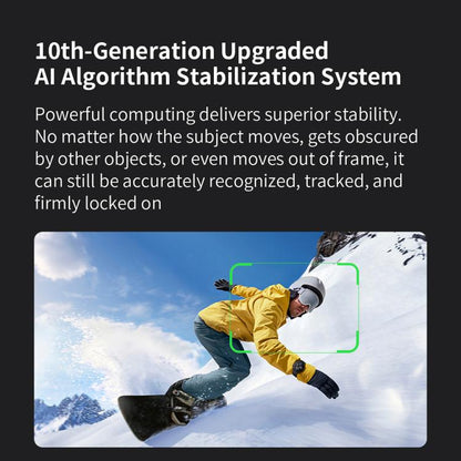 FUNSNAP CM8 Smartphone Stabilizer Foldable 3-axis Anti-shake Vlog Shooting Gimbal, AI Version(Black) - Handheld Gimbals by FUNSNAP | Online Shopping UK | buy2fix