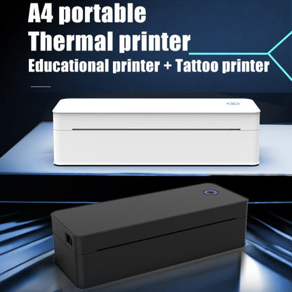 A401 Portable A4 Thermal Printer Educational Tattoo Printer(White) - Receipt Printers by buy2fix | Online Shopping UK | buy2fix