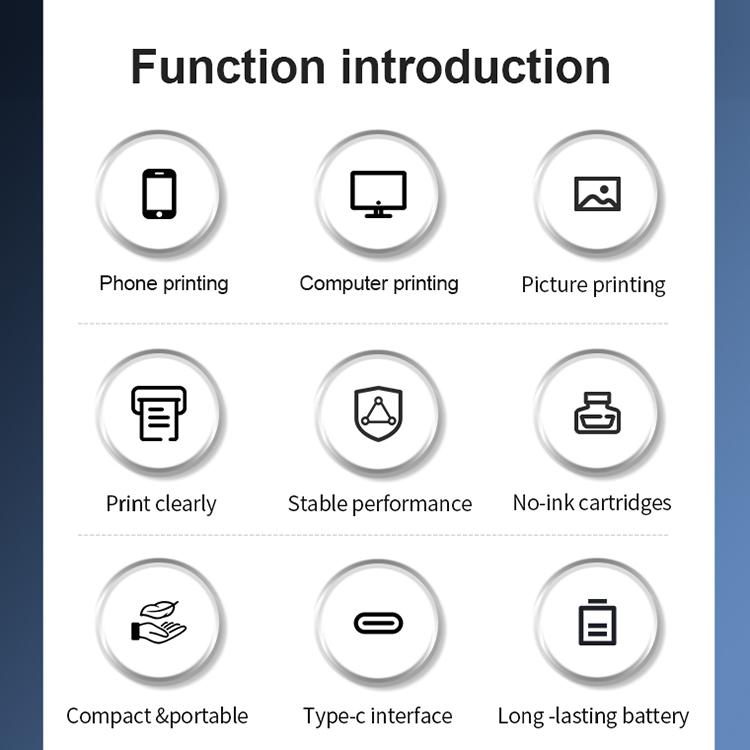A401 Portable A4 Thermal Printer Educational Tattoo Printer(White) - Receipt Printers by buy2fix | Online Shopping UK | buy2fix