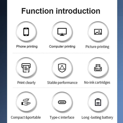 A401 Portable A4 Thermal Printer Educational Tattoo Printer(Black) - Receipt Printers by buy2fix | Online Shopping UK | buy2fix