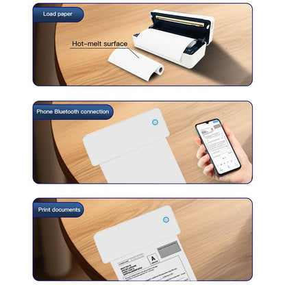 A401 Portable A4 Thermal Printer Educational Tattoo Printer(White) - Receipt Printers by buy2fix | Online Shopping UK | buy2fix