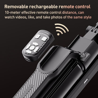 FUNSNAP A8 AI Smart Face Tracking Selfie Stick 5-axis Anti-shake Stand(Black) - Selfie Sticks by FUNSNAP | Online Shopping UK | buy2fix