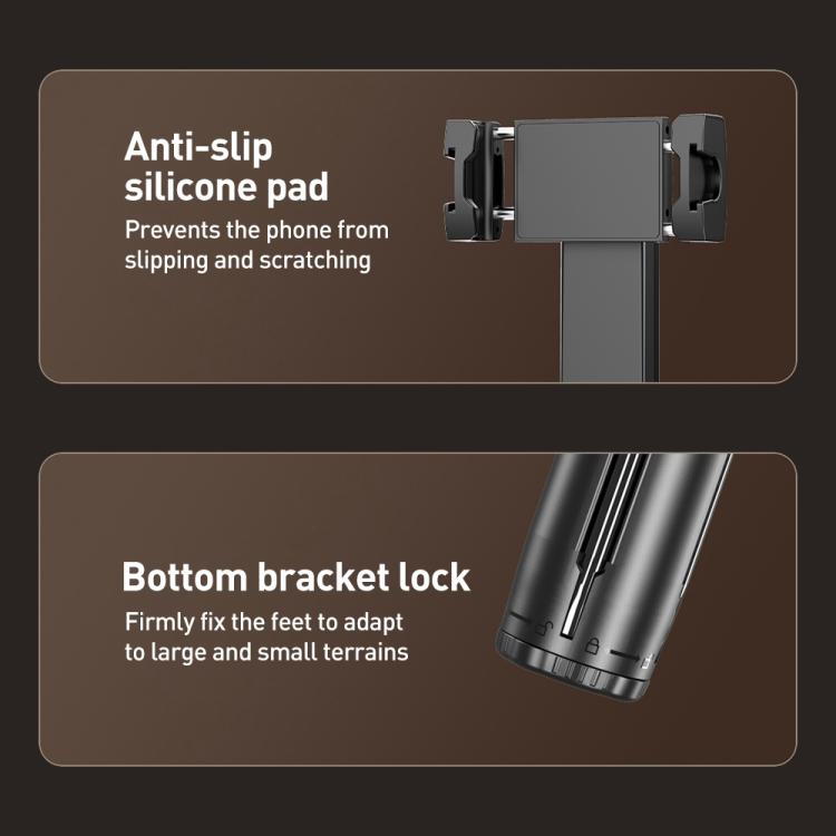 FUNSNAP A8 AI Smart Face Tracking Selfie Stick 5-axis Anti-shake Stand(Black) - Selfie Sticks by FUNSNAP | Online Shopping UK | buy2fix