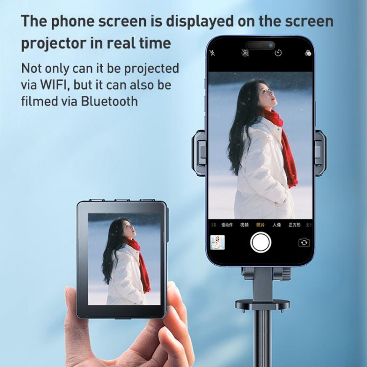 FUNSNAP CL07 Smart Screen-casting Selfie Stick Anti-shake Tripod(Black) - Selfie Sticks by FUNSNAP | Online Shopping UK | buy2fix