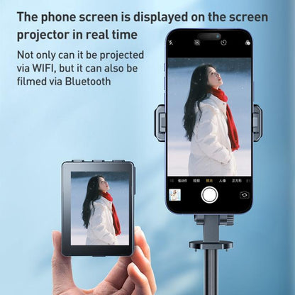 FUNSNAP CL07 Smart Screen-casting Selfie Stick Anti-shake Tripod(Black) - Selfie Sticks by FUNSNAP | Online Shopping UK | buy2fix